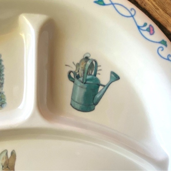 VINTAGE Eden Beatrix Potter Peter Rabbit Children’s Melmac Dinner Plate - Picture 5 of 9